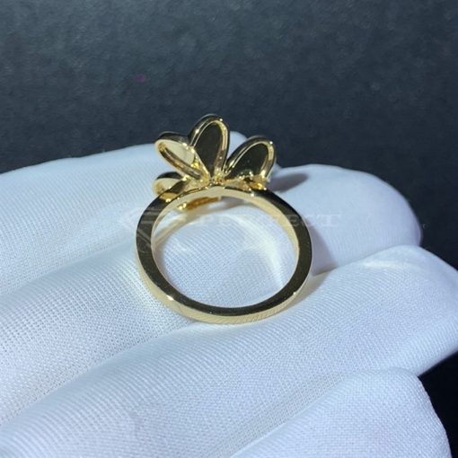 Van Cleef Arpels Frivole Ring, 1 Flower Small Model Yellow Gold VCARP2DS00