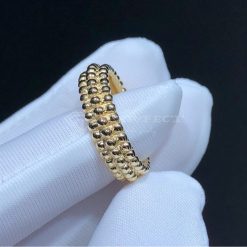 Van Cleef Arpels Perlée Pearls of Gold Ring, 3 Rows Yellow Gold VCARP0X800