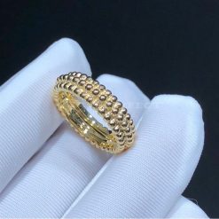 Van Cleef Arpels Perlée Pearls of Gold Ring, 3 Rows Yellow Gold VCARP0X800