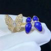 Van Cleef Arpels Two Butterfly Between the Finger Ring Yellow Gold, Diamond, Lapis Lazuli VCARP3DN00