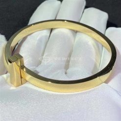 Tiffany T T1 Wide Hinged Bangle in 18k Gold