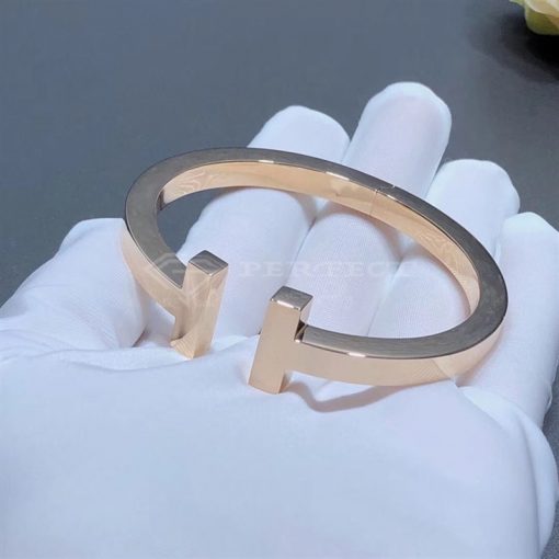 Tiffany T Square Bracelet in 18k Rose Gold