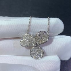 Tiffany Paper Flowers™ Pavé Diamond Flower Pendant