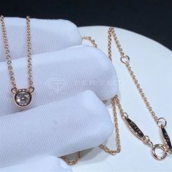Tiffany Elsa Peretti Diamonds By The Yard Single Diamond Pendant In Rose Gold (1)