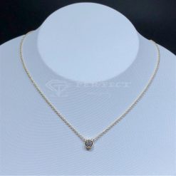 Tiffany Elsa Peretti™ Diamonds by the Yard™ Single Diamond Pendant in Yellow Gold