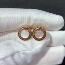 Tiffany T Mother-of-pearl Circle Earrings in 18k Rose Gold