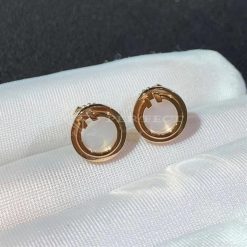 Tiffany T Mother-of-pearl Circle Earrings in 18k Rose Gold