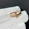 Tiffany T T1 Ring in Rose Gold with Diamonds, 2.5 mm