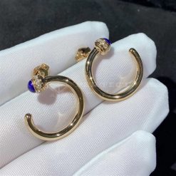 Piaget Possession Open Hoop Earrings With Lapis Lazuli