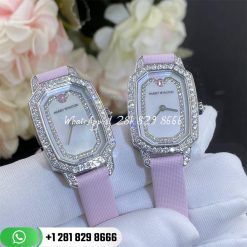 Harry Winston Emerald Diamants Womens Watch Emeqhm18ww007 Custom Watches Coral (4)
