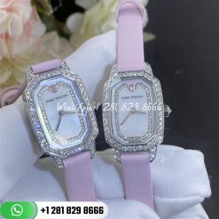 Harry Winston Emerald Diamants Womens Watch Emeqhm18ww007 Custom Watches Coral (5)