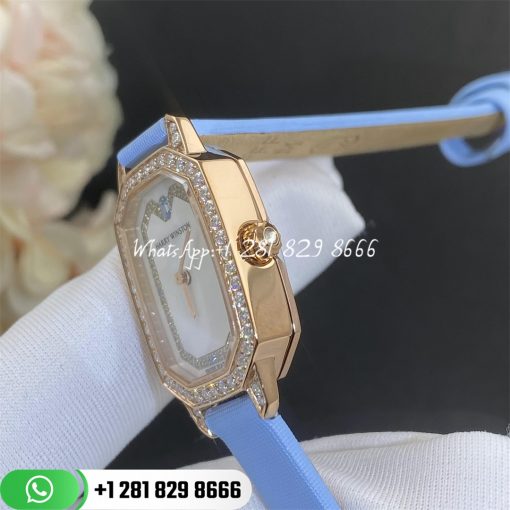 Harry Winston Emerald Diamants Womens Watch Emeqhm18rr006 Custom Watches Coral (2)