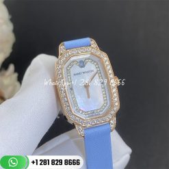 Harry Winston Emerald Diamants Womens Watch Emeqhm18rr006 Custom Watches Coral (3)