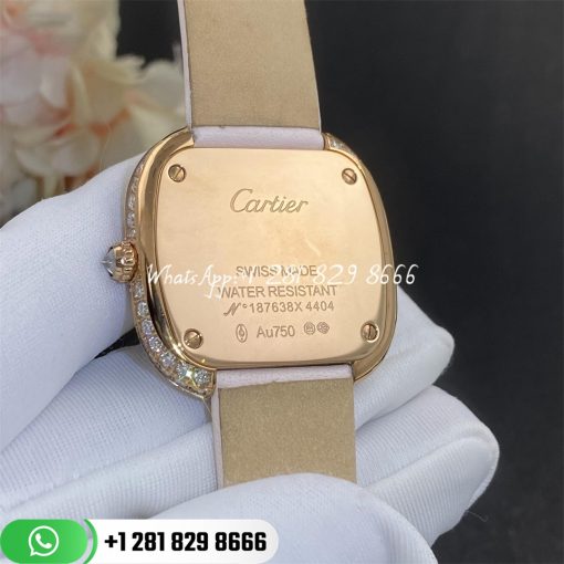 Cartier Coussin De Cartier Watch Medium Model Quartz Movement Wjcs0005 Custom Watches Coral (5)