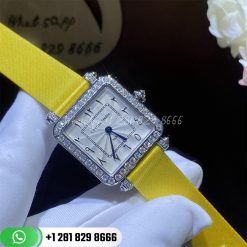 Charles Oudin Pansy Retro 24mm Watch Arabic Style Yellow Straps Custom Watches Coral (1)
