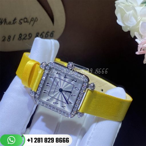 Charles Oudin Pansy Retro 24mm Watch Arabic Style Yellow Straps Custom Watches Coral (4)