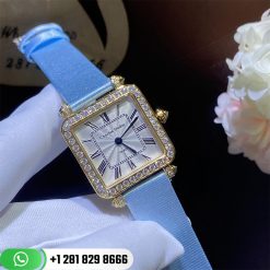 Charles Oudin Pansy Retro 24mm Yellow Watch Roman Style (3)