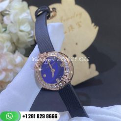 Chaumet Hortensia Watch Steel Diamonds Lapis Lazuli Coral (8)