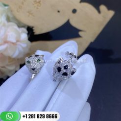 Cartier panthere de cartier stud earrings white gold n8515269 coral (5)