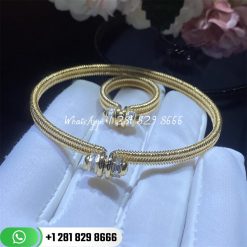 Cartier ecrou de cartier diamond bracelet yellow gold b6067117 custom jewelry coral (2)