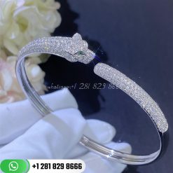 Cartier panthere de cartier bracelet white gold onyx emeralds diamonds n6718117 custom jewelry coral (1)