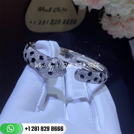 Cartier panthere de cartier bracelet white gold diamond n6715617 custom jewelry corral (1)