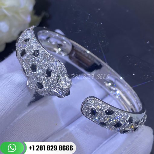 Cartier panthere de cartier bracelet white gold diamond n6715617 custom jewelry corral (3)