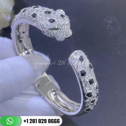 Cartier panthere de cartier bracelet white gold diamond n6715617 custom jewelry corral (5)