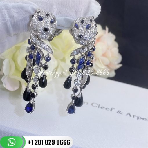 Cartier panthere de cartier earrings white gold h8000657 custom jewelry coral (1)