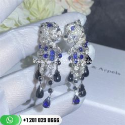 Cartier panthere de cartier earrings white gold h8000657 custom jewelry coral (3)