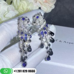 Cartier panthere de cartier earrings white gold h8000657 custom jewelry coral (4)