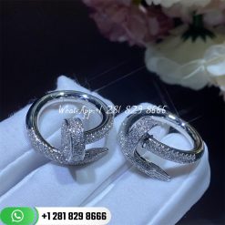 Cartier juste un clou cufflinks white gold diamonds og000177 custom jewelry (2)