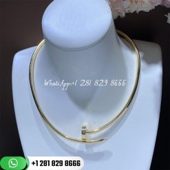 Cartier juste un clou collar necklace medium model yellow gold n7424165 custom jewelry (2)