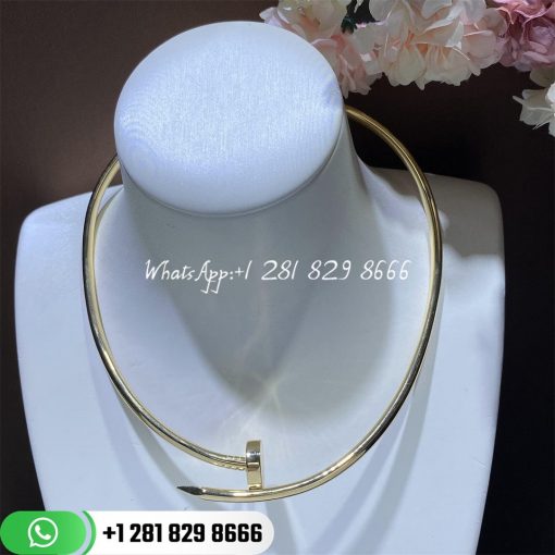 Cartier juste un clou collar necklace medium model yellow gold n7424165 custom jewelry (3)