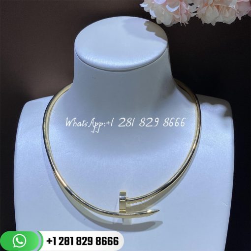 Cartier juste un clou collar necklace medium model yellow gold n7424165 custom jewelry (4)