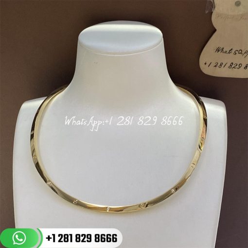 Cartier love necklace yellow gold diamond collar n7424355 custom jewelry (3)