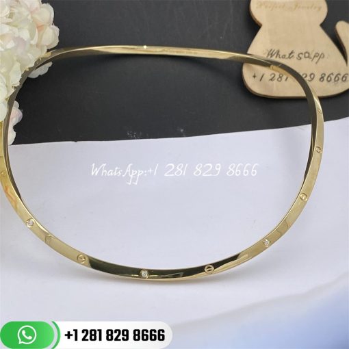 Cartier love necklace yellow gold diamond collar n7424355 custom jewelry (4)