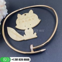 Cartier juste un clou collar necklace large model rose gold diamonds n7424243 custom jewelry (1)