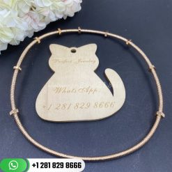 Cartier ecrou de cartier necklace rose gold n7424398 custom jewelry coral (1)