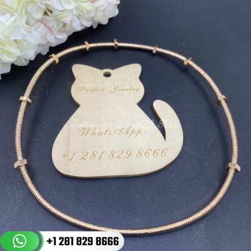 Cartier ecrou de cartier necklace rose gold n7424398 custom jewelry coral (1)