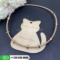 Cartier ecrou de cartier necklace rose gold n7424398 custom jewelry coral (3)