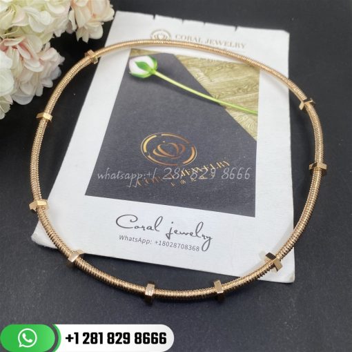 Cartier ecrou de cartier necklace rose gold n7424398 custom jewelry coral (4)