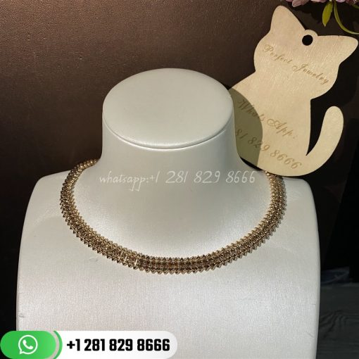 Cartier clash de cartier necklace double row rose gold n7424462 custom jewelry coral (2)