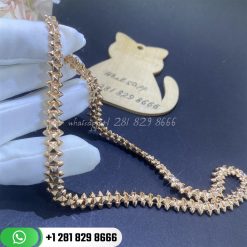 Clash de cartier necklace flexible medium model rose gold n7424407 custom jewelry (4)