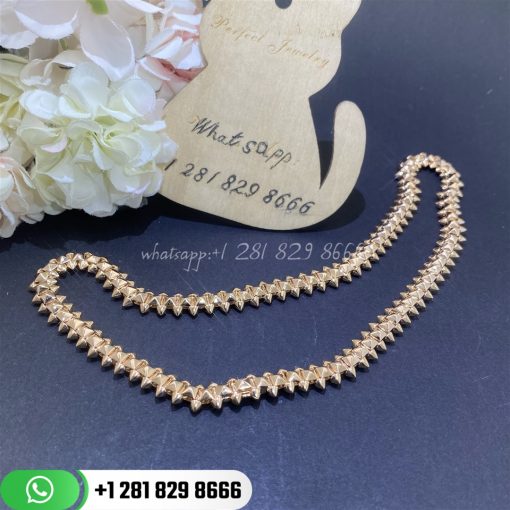 Clash de cartier necklace flexible medium model rose gold n7424407 custom jewelry (5)