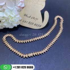 Clash de cartier necklace flexible medium model rose gold n7424407 custom jewelry (6)