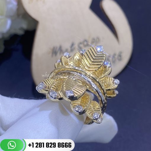 Cartier grain de cafe ring diamonds n4804800 custom jewelry coral (4)