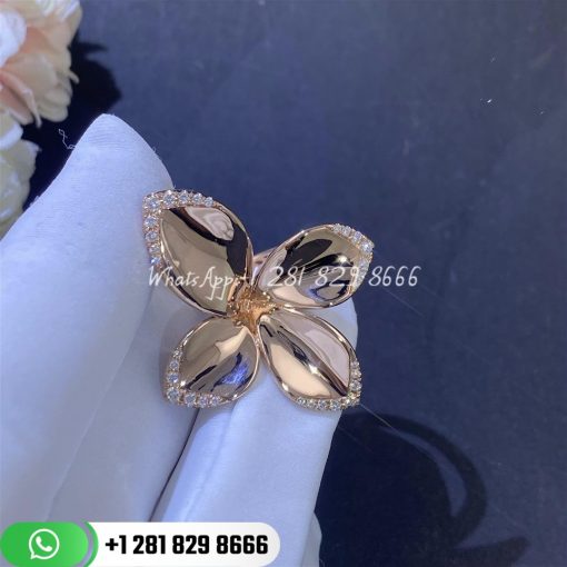 Pasquale bruni giardini segreti ring in 18k rose gold and daimons custom jewelry (1)