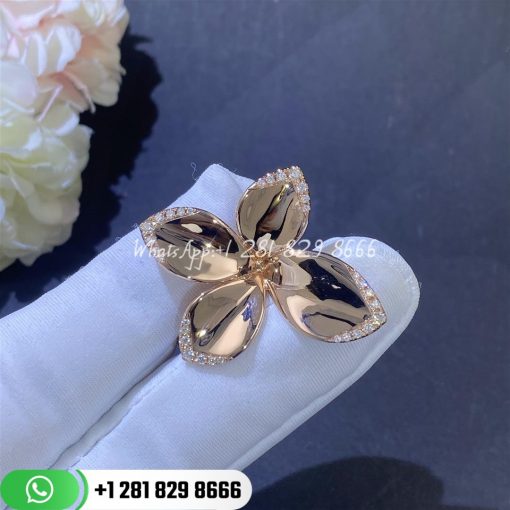 Pasquale bruni giardini segreti ring in 18k rose gold and daimons custom jewelry (3)