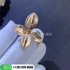 Pasquale bruni giardini segreti ring in 18k rose gold and daimons custom jewelry (4)
